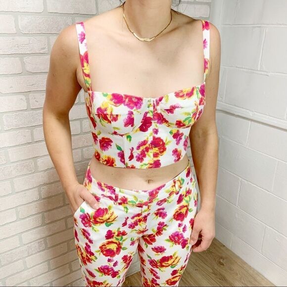 Y2K Victoria's Secret Floral 2 Piece Crop Set M16 - Picture 2 of 15